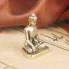 Brass Medicine Desktop Ornament Copper Sculpture Religious Worship God Statue Craft Pocket Buddha Old Coppe
