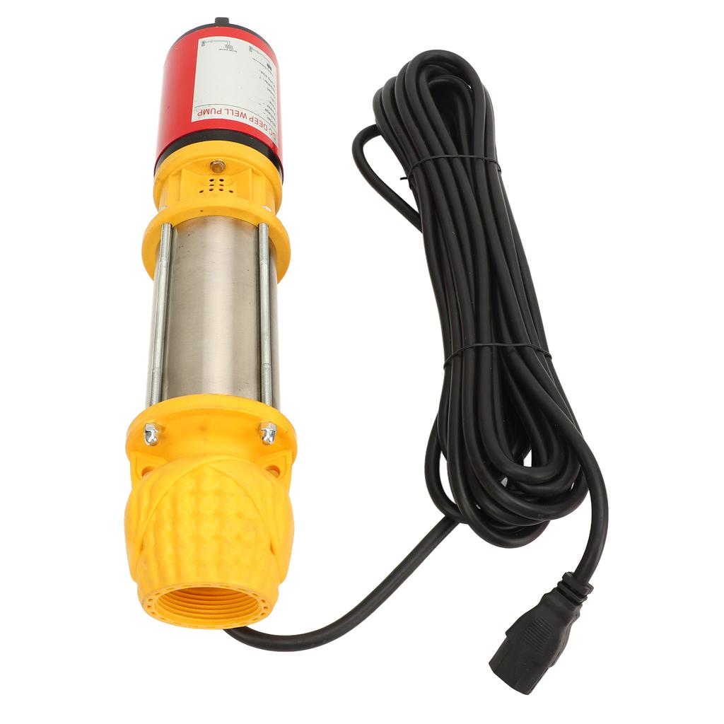 DC-Tiefbrunnenpumpe, 400 W, 18 m Hub, 6 m3/h, großer Durchfluss, Solar-Tauchtiefbrunnenpumpe mit 1 Zoll und 1,5 Zoll