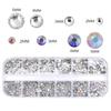 Ženy Fashion Crystal AB Rhinestones Nail Art Drahokamy, Nail Art Nástroje na nehty, Řemeslo
