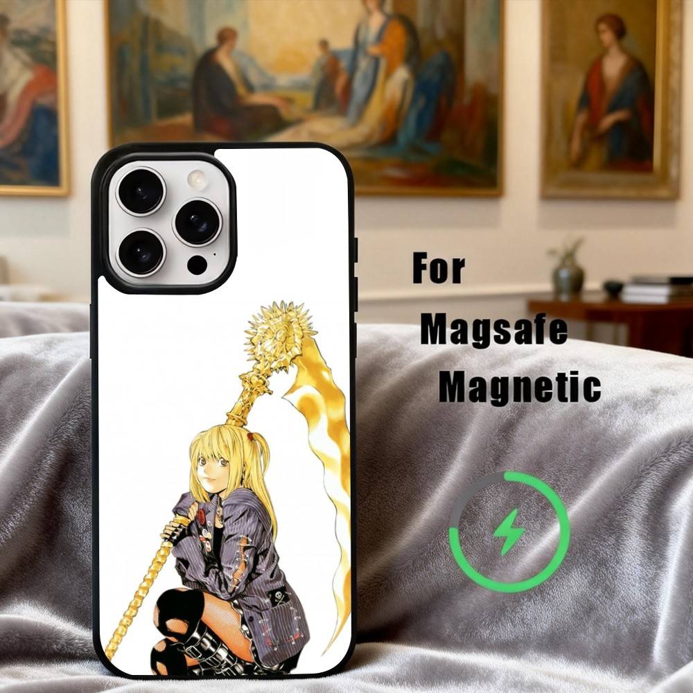 M-Misa D-Death-H N-Note-E Phone Case For iPhone 17,16,15,14,13,12,Plus,Pro,Max for Magsafe Magnetic Wireless Charging