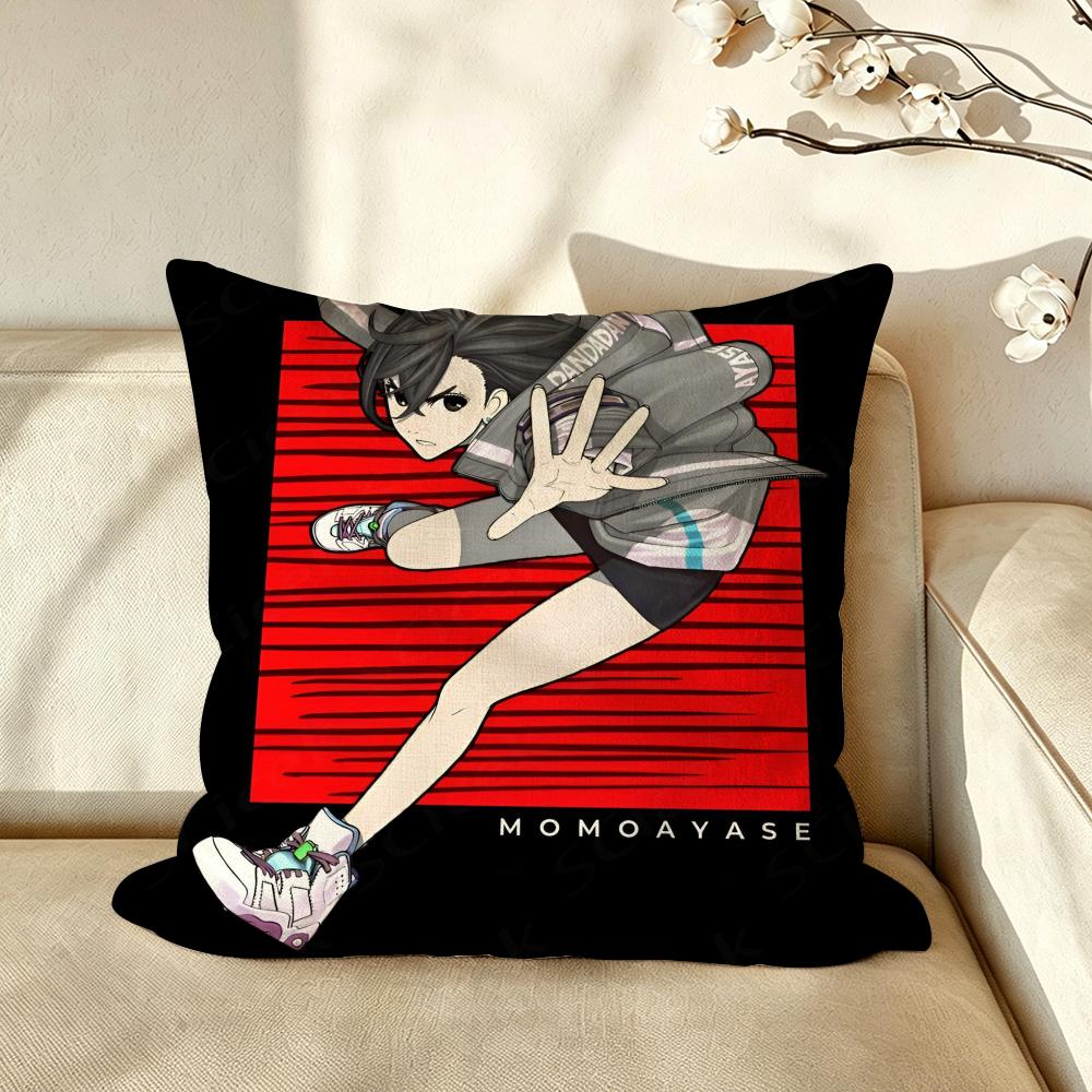 Anime DDandadan Cushion Cover Pillow Case Antidustmite Pillowcase Silky Short Plush Sofa Cushion Cover hot