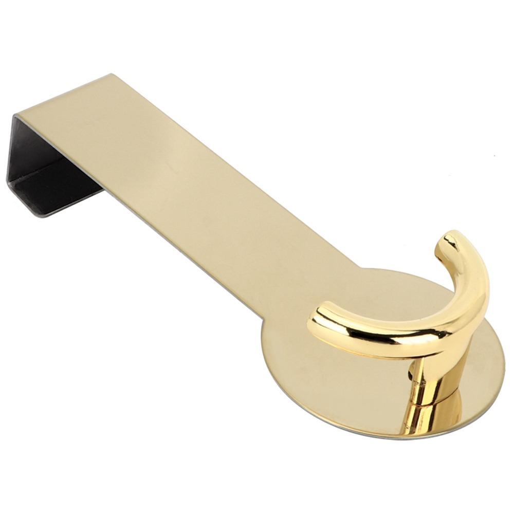 2pcs Gold/Black Door Hanger Fits 1.18in Thick Drawer Hook Heavy Duty Rack  For Clothes Bag Organizer