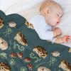 Rain Frog Pattern Throw Blanket Vintage Comforter For Baby Fashion Sofas Blankets