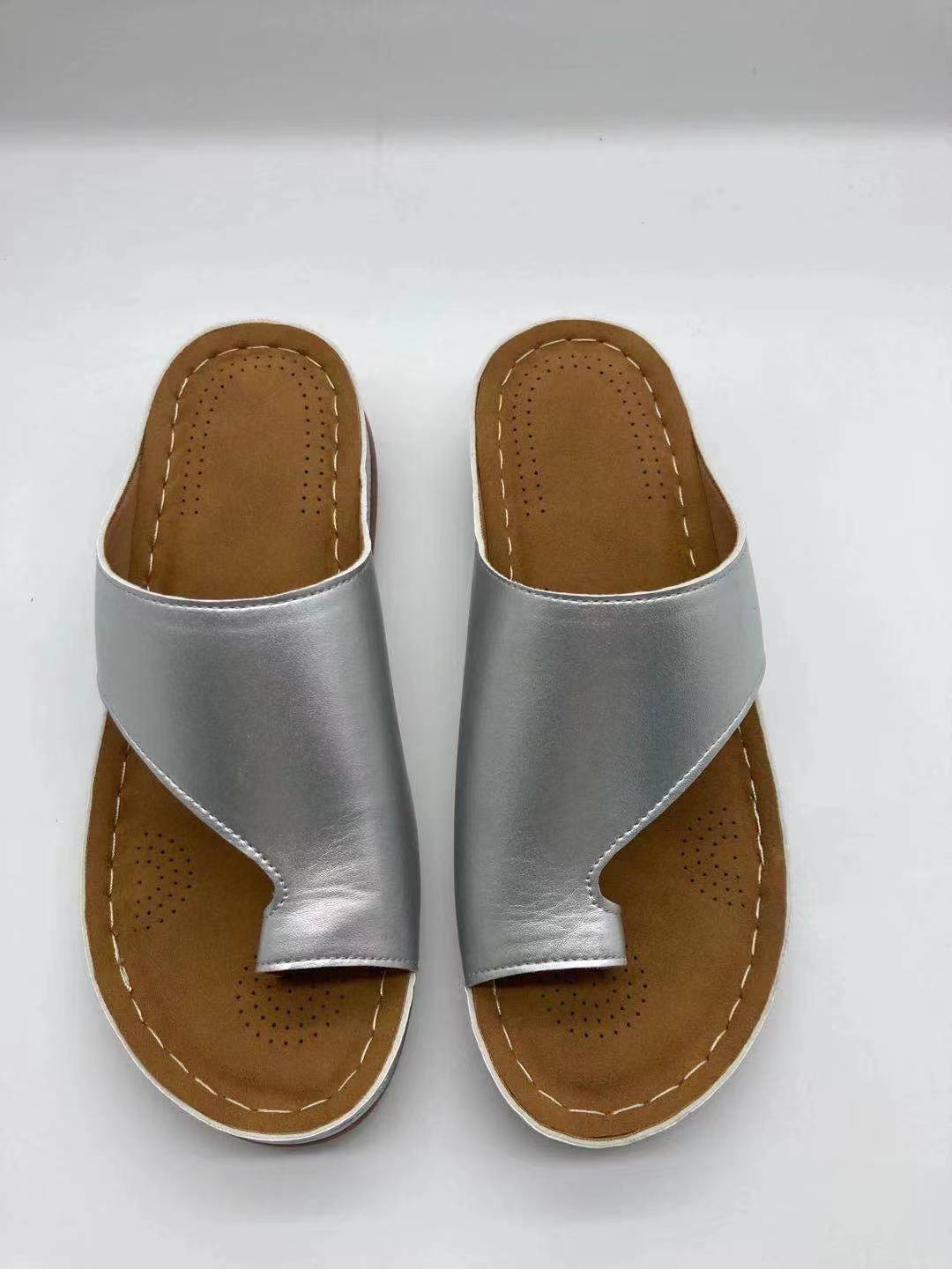 

Fashion Women Sandals Plus Size 36-43 Shoes for Women Summer Comfortable Platform Flat Shoes Casual Flip Flops Slippers Zapatos De Mujer 36