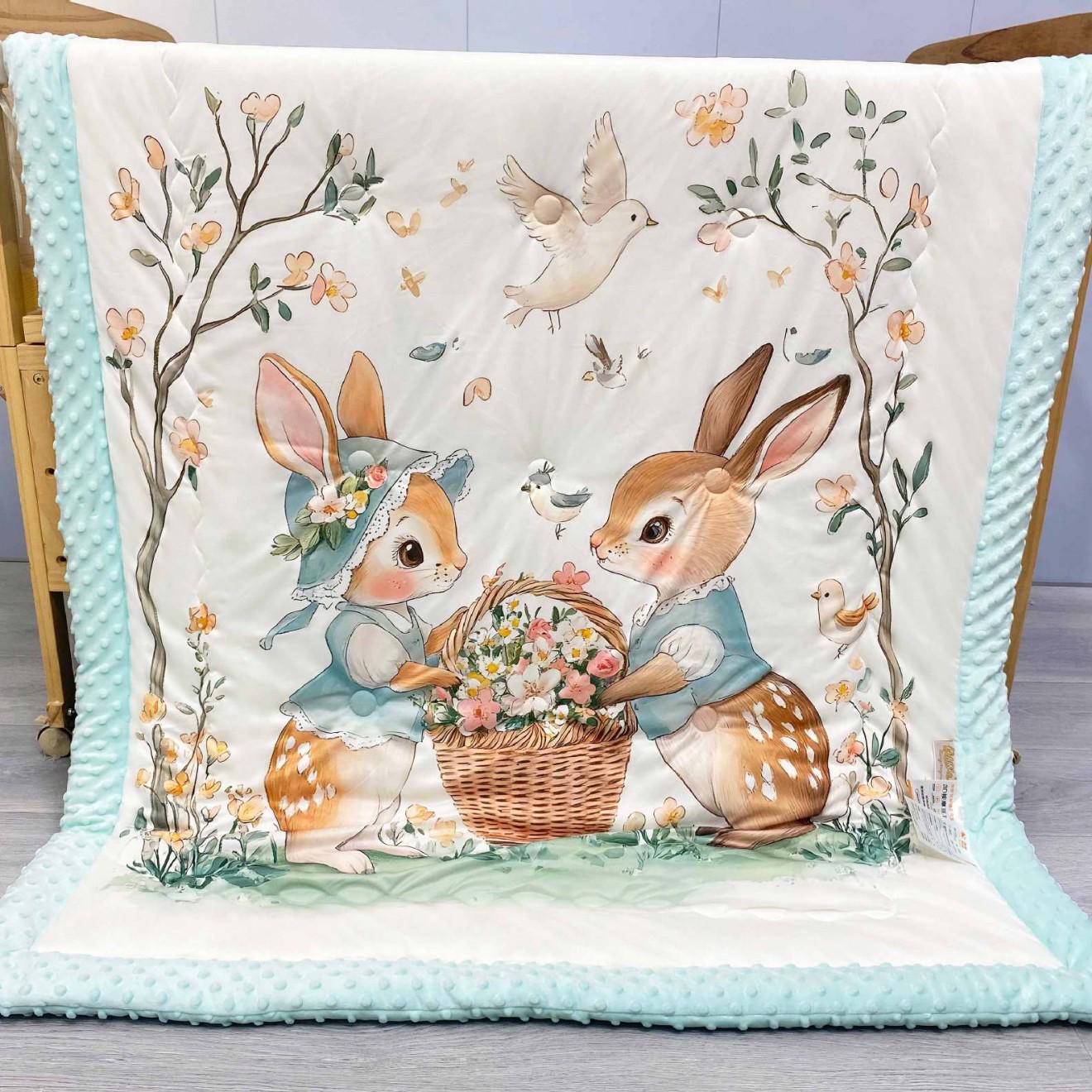 

Мультяшное Милое Осенне-Зимнее Теплое Одеяло для Сна для Малышей, Детсадовский Пуховый Шелк Хлопок 110x140cm Autumn/Winter Quilt