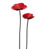 Yousheng 2Pcs Metal Flowers for Outside, Decorative Garden Stakes, Flower Bed Decor Plant Stakes, Metal Art for Outside, Outdoor Yard Art for Lawn