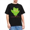 Heren Dames Shirts Duolingo Uil Duo Spullen Vrije Tijd Katoen Korte Mouw T-shirts Rou Unisex T-shirt