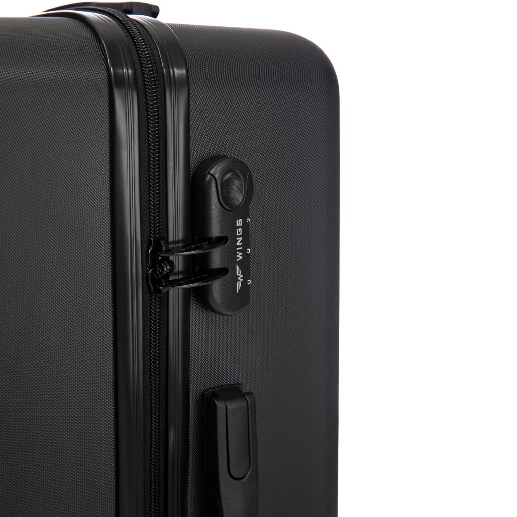 Wings Abs+ Coot 24" Black Medium Suitcase