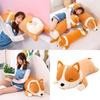 Long Corgi Plush Toys Throw Pillow Cushion Soft Stuffed Animal Doll For Xmas Birthday Gift