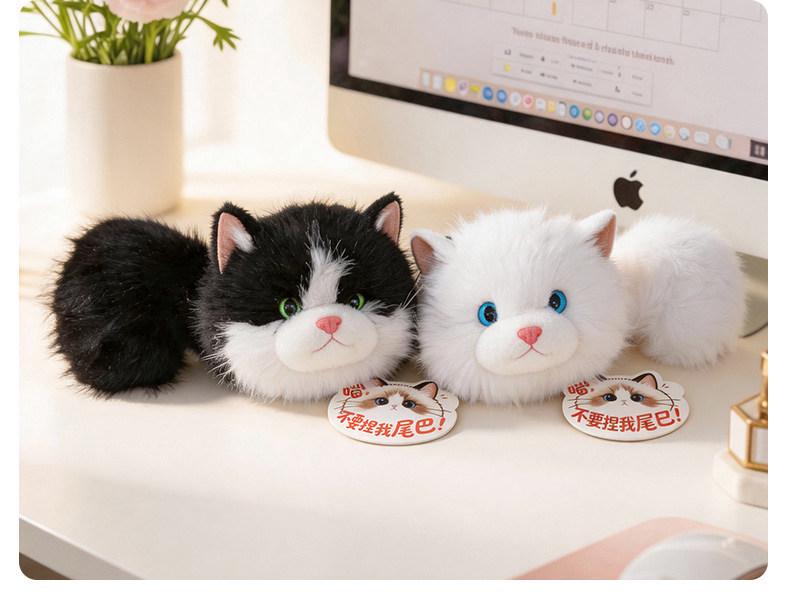 Adorable Plush Ragdoll Cat Coin Purse & Keychain Charm