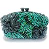 Sac de soirée pour femme à fleurs et diamants Sacs à main Nouveau Cristal Mariage de mariée Strass Pochette Sacs WHTUOHENG Sacs à main Pochette de soirée