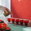 Edenus Tang Palace Glaze Ceramic Kung Fu Tea Set