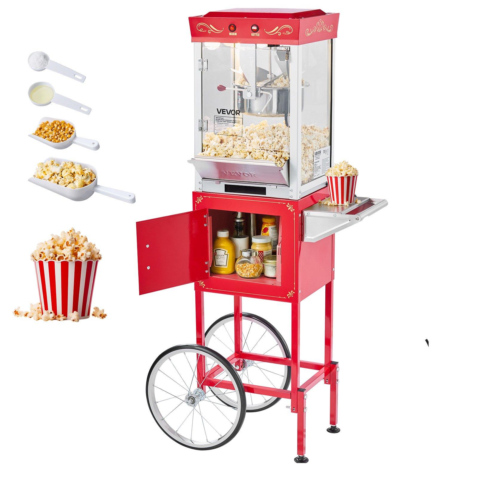 VEVOR Popcorn Machine with Cart, 0
