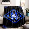 FC Internazionale Milano Theme Personalized Outdoor Flannel Blankets Soft And Suitable For All Seasons Perfect For Sofas Beds And Camping