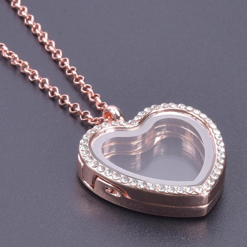 1Pc Round Heart Glass Cremation Urn Locket Pendant Necklaces For Ashes Mix Geometric Memory Floating Relicario Collares Jewelry