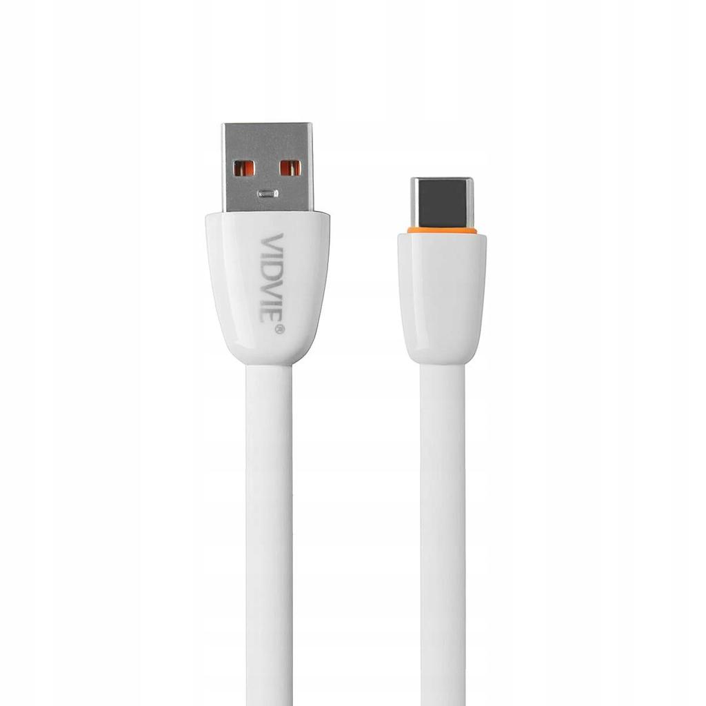VIDVIE CB411 USB/Type C 2.1A Cable, 1m White