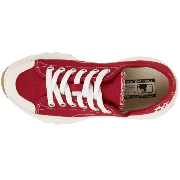 MLB Chunky High Low New York Yanker Fabric Slip Resistant Abrasion Resistant Low Top Chunky Sneakers Unisex Red 32SHU2111-50R