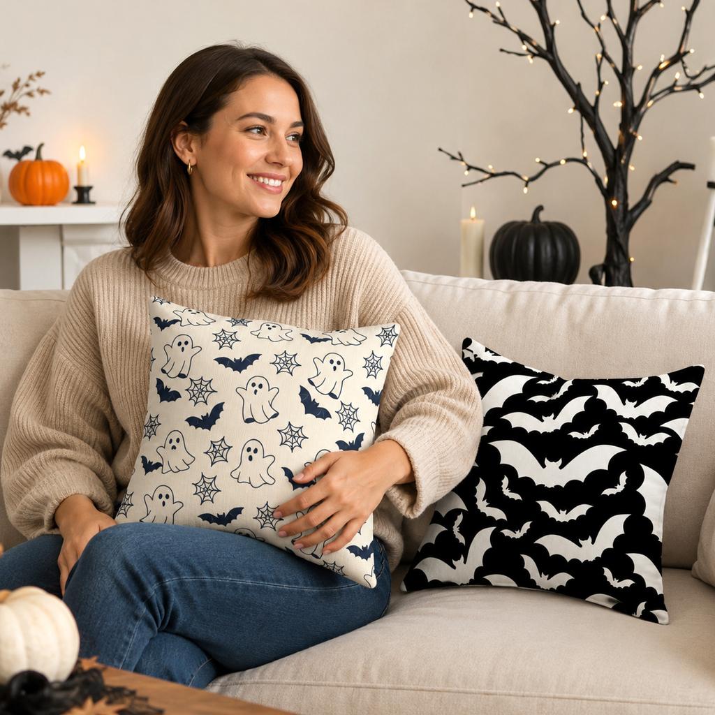 Halloween Cover Printed Sofa Cushion Cover for Holiday Home Decor