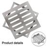 Heavy Duty 201 Stainless Steel Floor Drain Cover Double Row Hole Design for Rapid Drainage and Clogging Prevention