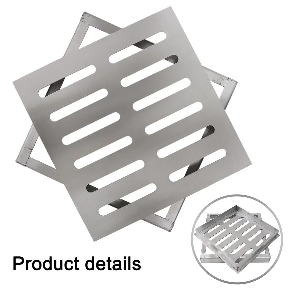 Heavy Duty 201 Stainless Steel Floor Drain Cover Double Row Hole Design for Rapid Drainage and Clogging Prevention