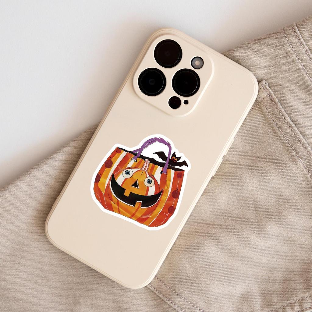 50 Halloween Graffiti Stickers - Waterproof DIY Decoration for Bottles & Computers