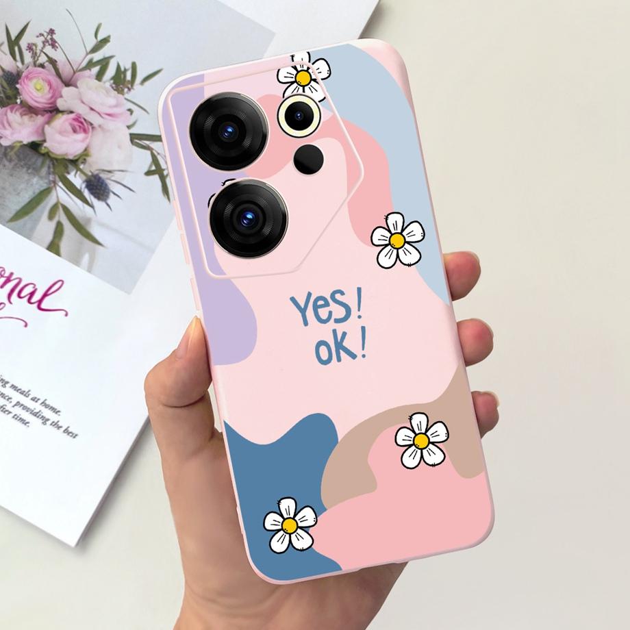 Phone Cover For Tecno Camon 20 Pro 4G 5G Case Soft Silicone Love Heart Jelly Capa For Tecno Camon 20 Premier 20Pro Camon20 Funda