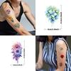 9pcs Temporary Tattoo Watercolor Wisteria Arch Sunflower Pine Tree For Chest Children Arms