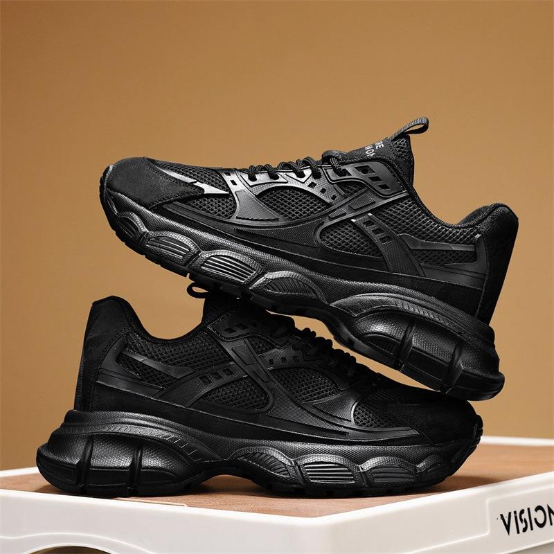 Dad shoes platform men's shoes new spring and summer light running breathable mesh men's leisure sports