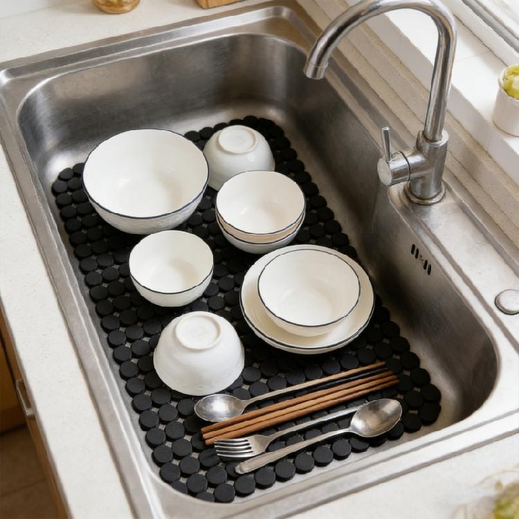 Copertura Multifunzione per Lavello da Cucina Materiali Morbidi in PVC Tappetini di Sicurezza per Cucina Possono Essere Tagliati per Adattarsi a Varie Dimensioni
