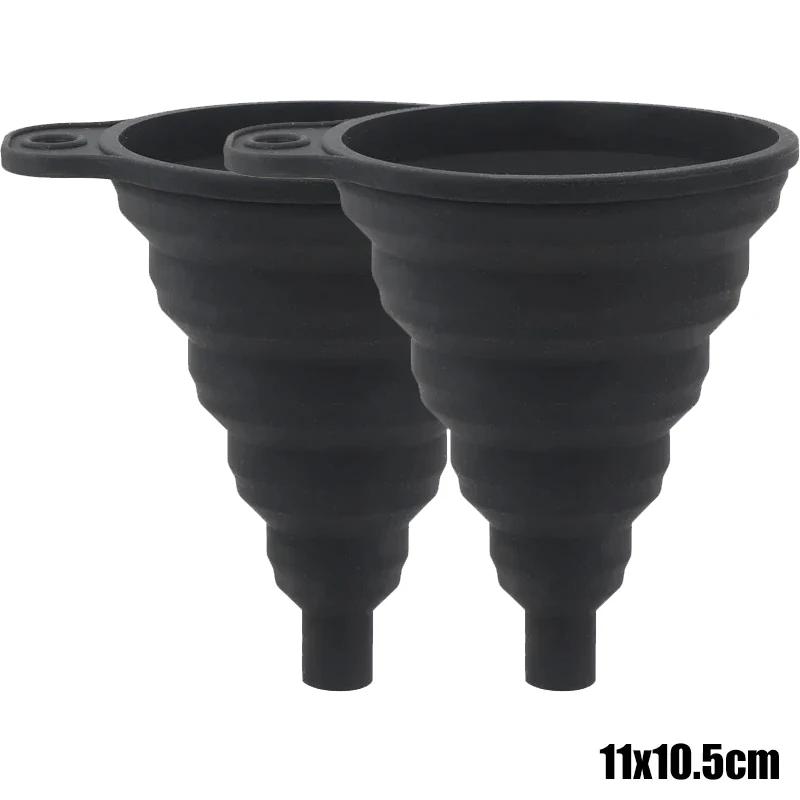 Faltbarer Auto Motor Trichter Silikon Flüssigkeitstrichter Scheibenwaschflüssigkeit Wechsel Tragbarer Auto Motorölwechsel Trichter Autozubehör