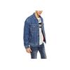 Button-Down Long Sleeve Denim Jacket Men Jackets Dark-Blue LMT0063115FF00F-A03909