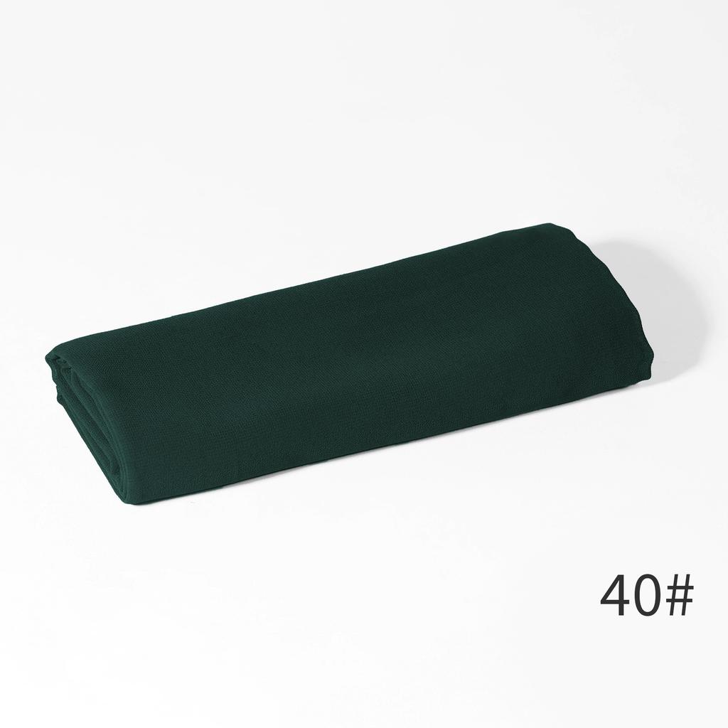 - New Monochrome Pearl Chiffon Bubble Towel Women'S Scarf Long Scarf Windproof And Sand-Proof Four-Season Scarf