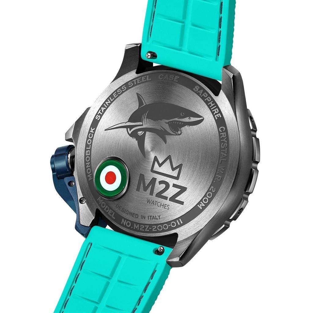 M2Z Diver 200 Saphirglas Grau-Grünes Armband Grünes Zifferblatt Automatik Taucheruhr 200-011 200M Herrenuhr