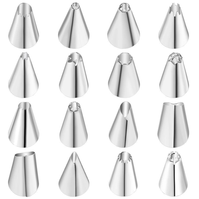 Stainless Steel Piping Tips Set - 48 Styles for Cake Decorating