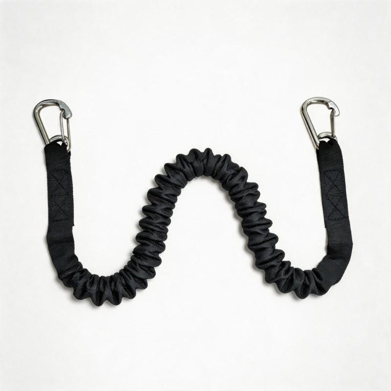 Boats Bungees Dock Line, Elastic Boats Bungees Mooring Line, Two Clip End and Protective Outer Sleeve for Water Sports Gear