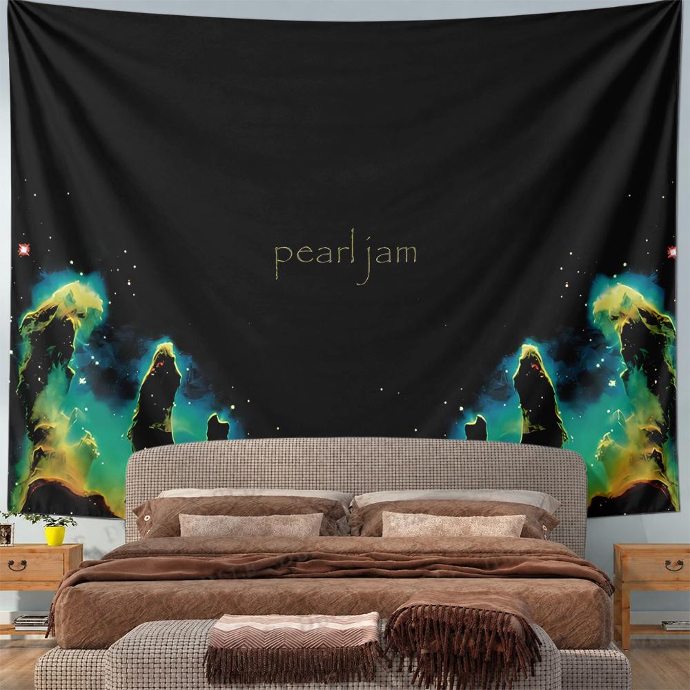 Dreamy Band Dark Stage Poster Fabric Tapestry, Deep Black Stylish Accent, Lovely Choice for Girls Boys Room Decor with Soft with Beauty