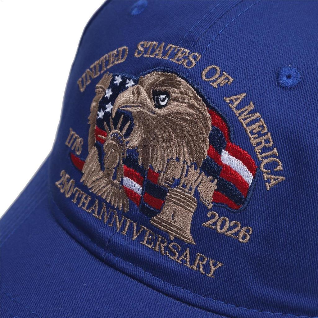 250th Anniversary Embroidered Baseball Cap: Men's Flat Cap & Women's Sun Protection Hat