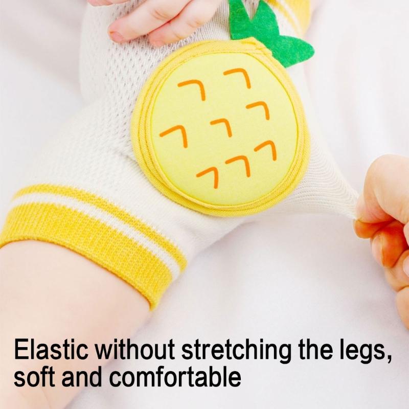 1 Pair User  Friendly Baby Knee Protective Sleeves Kneepads For Indoor Play Crawling Practice And First Step Safety