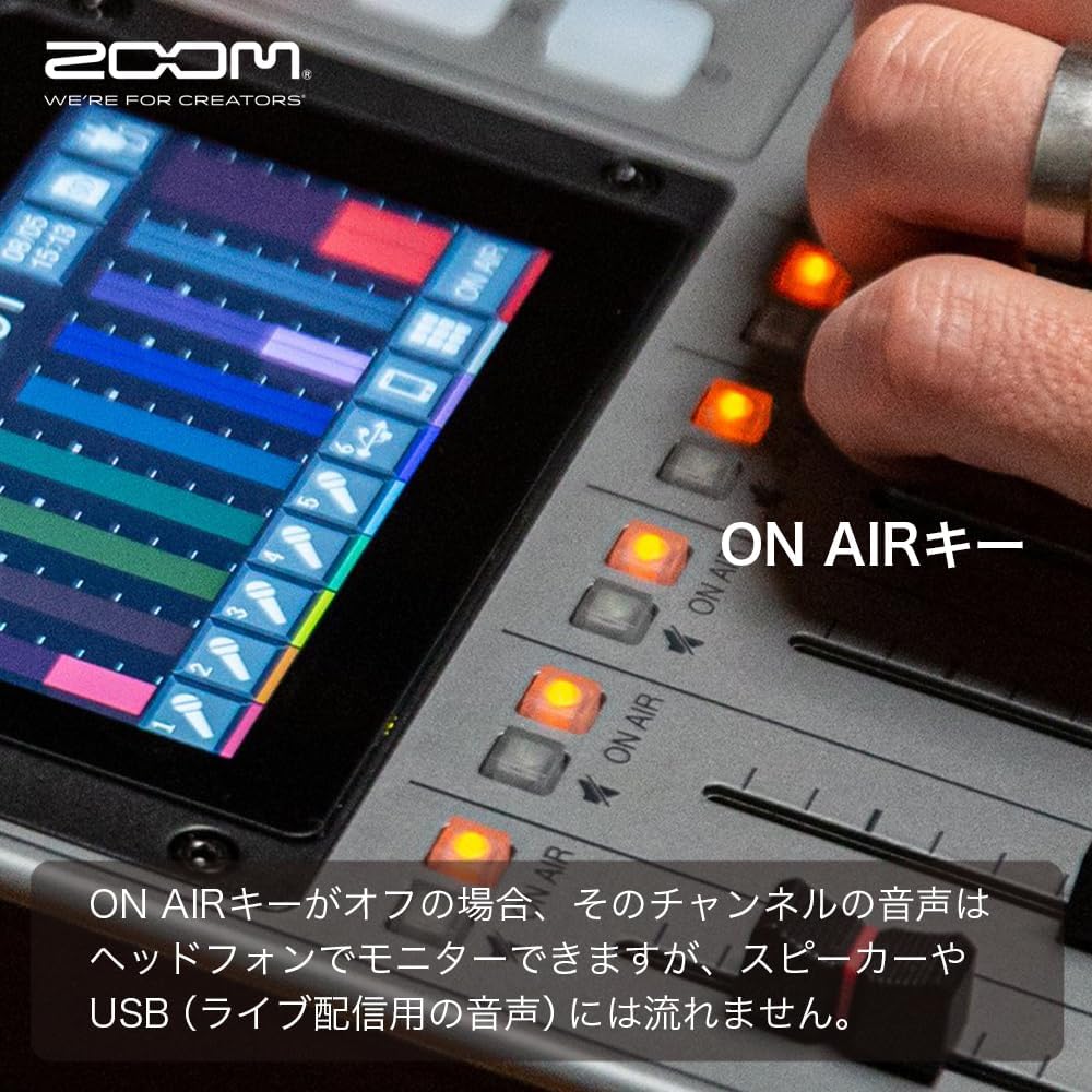 Zoom Zoom Podcast Recorder, MTR, 6 Channel Input, P8, Touch Panel Operation, Mix/Edit/Distributio...