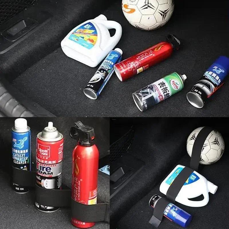 1 Set Car Trunk Organizer Solution: Heavy Duty Straps Prevent Items From Sliding, Keeps Extinguisher & Gear Secure