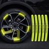 Car Wheel Hub Reflective Stickers Tire Rim Luminous Accessories for Mercedes Benz E C G M S A B Class AMG W176 W204 W212 GLC CLA W168 W202