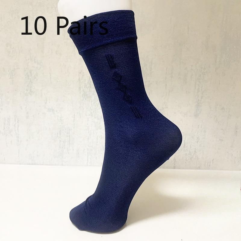 10 Pairs of Men's Summer Thin Breathable Deodorant Mid Tube Stockings