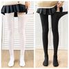 Plus-Size Fleece-Lined Non-Slip Thigh-High Socks for Women - Extra Thick, Over-the-Knee, Ideal for Autumn/Winter