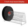 Vinyls Record Organizers From Metal for 7" and 12" Albums 15 Slots for Efficient Storage