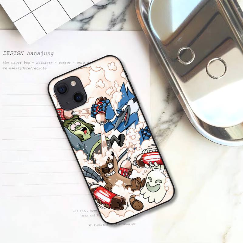 

Чехол для телефона RUICHI Cartoon-Regular-Show для iPhone 11 12 Mini 13 Pro XS Max X 8 7 6s Plus 5 SE XR Shell iphone7or8