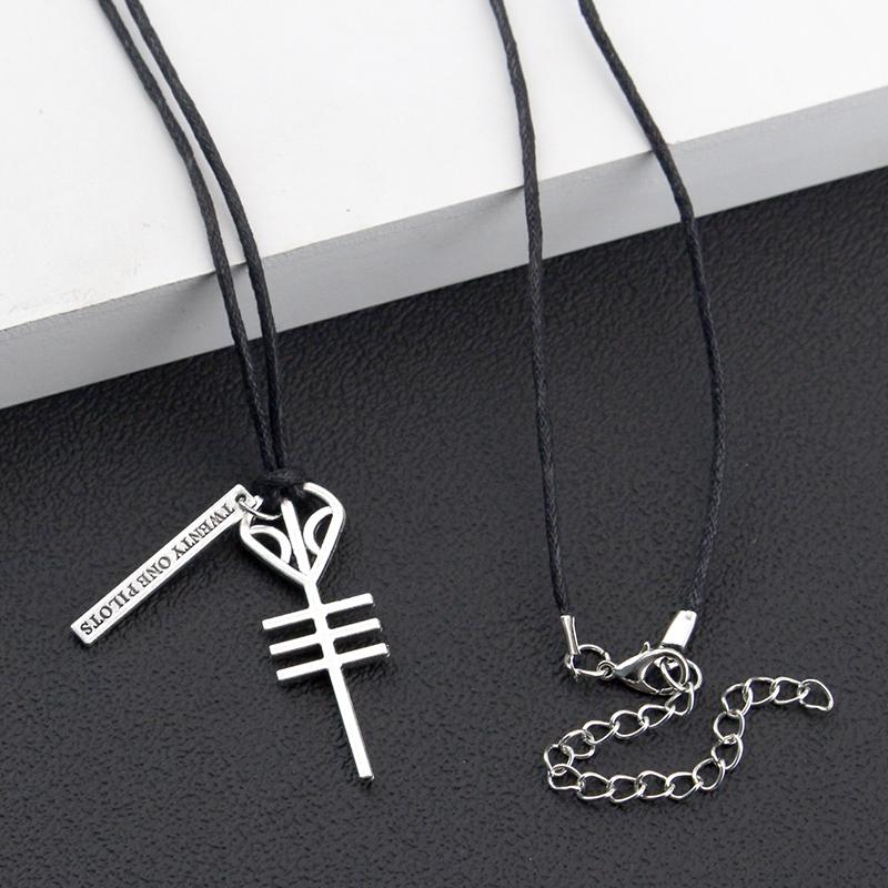 Twenty One Pilots Necklace Commemorative Gift Silver Alloy Necklace Decoration Men's Best Gift