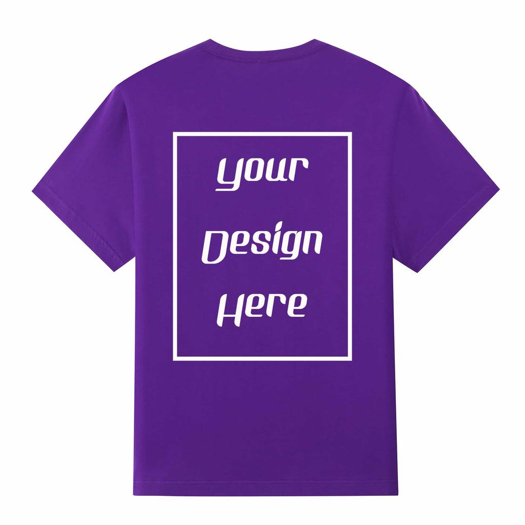 Streetwear Customized Pattern Print T-Shirt Harajuku Casual O Neck Short Sleeves Men Women Cotton T-Shirt