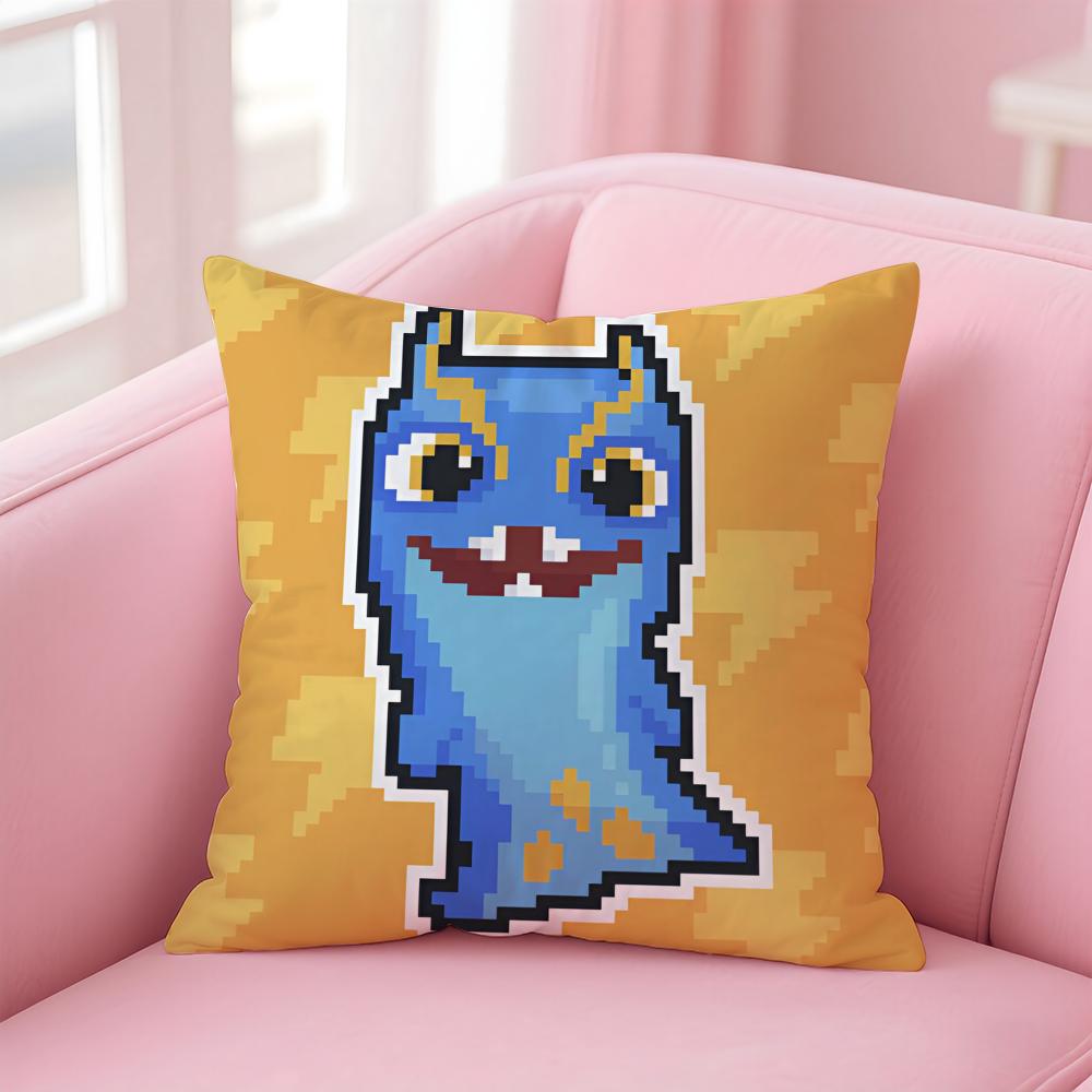 Classic Anime SSlugterra Cushion Cover Pillowcase Short Plush Invisible zipper Room Sofa Cushion Cover
