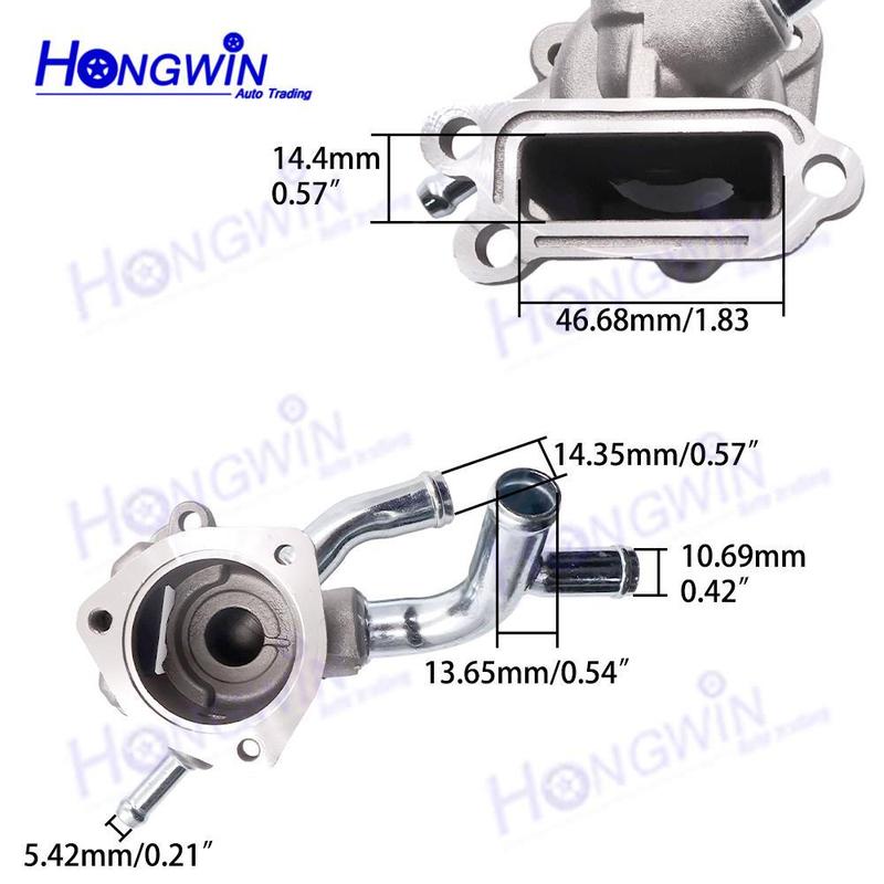 Brandneues Aluminium-Motorkühlmittel-Thermostatgehäuse 11061-F4300 11061F4300 Für Nissan TSURU III B13 1992-2015 TSUBAME 1992-2007