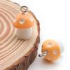 3D Resin Mushroom Pendant Charm for DIY Keychain & Bracelet Jewelry